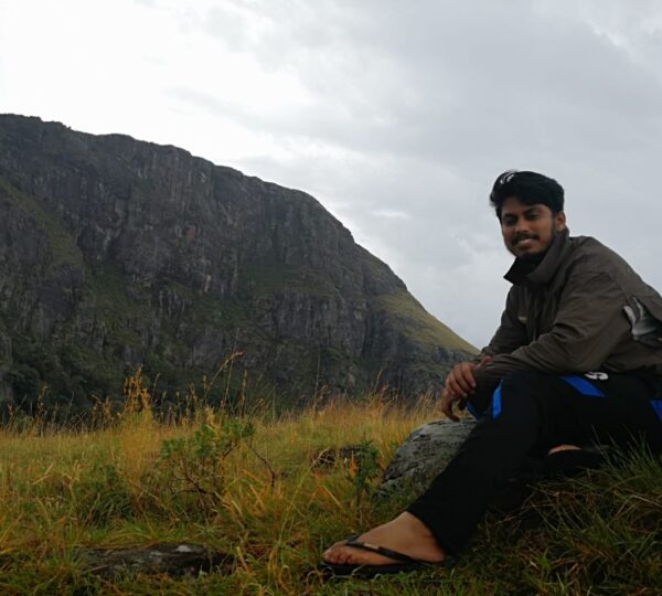 Panoramic view of the Yahangala Rock Mountain from base of Yahangala.