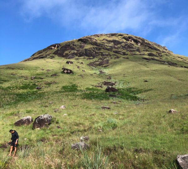 Beautiful grasslands and rocky mountain slopes at Haritha Kanda