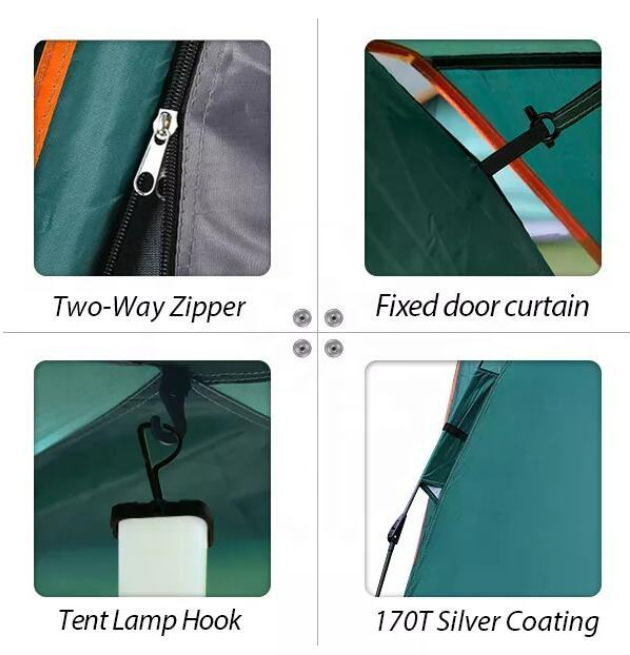 Automatic Pop up 6 Person Double Layer Camping Tent Features Automatic Pop up 6 Person Double Layer Camping Tent Features