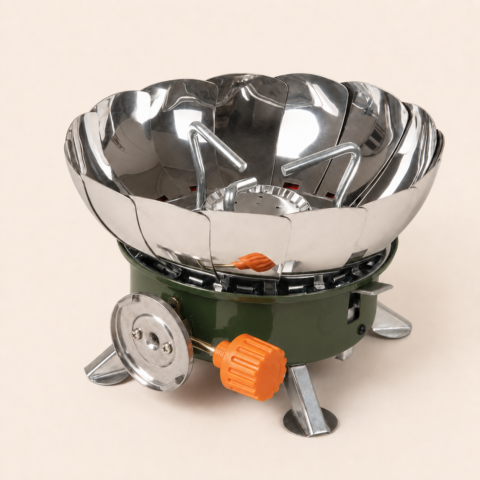 Round Portable Camping Gas Stove