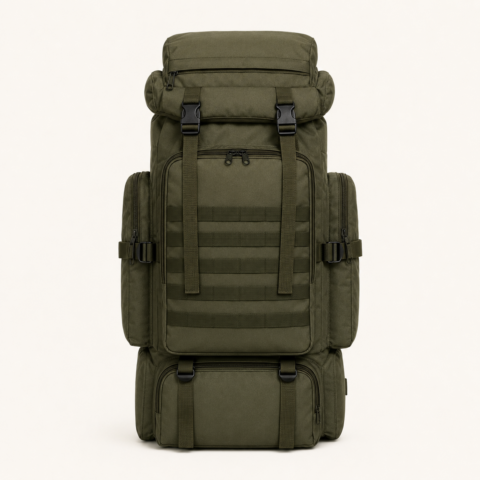 80L Camouflage Tactical Hiking Backpack