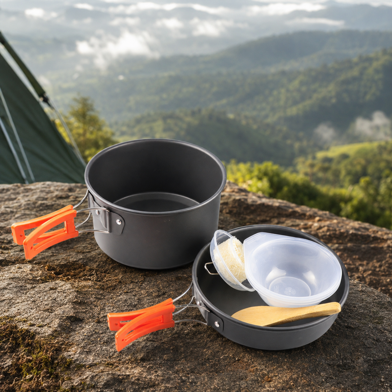 Camping Cookware Mess Kit - Image 2