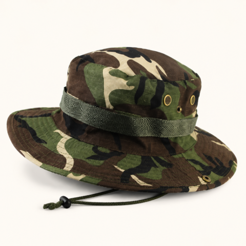 Green Camouflage Outdoor Boonie Hat